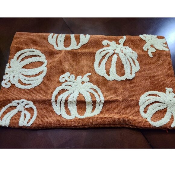 Fall Pillow Cover Pumpkin Decor Farmhouse Cottage Thanksgiving Accent Throw Case - Picture 3 of 9